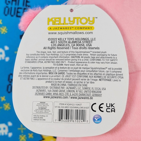 Squishmallow Archie the Axolotl 10" Hug Mees UltraSoft Stuffed Toy Plush NWT - Picture 6 of 6